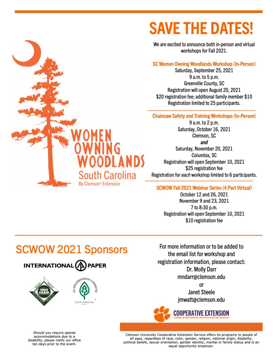 Candra Burns (@talkingforests) on Twitter photo <a href="/WOW_SC/">Women Owning Woodlands - South Carolina 🌲</a> has some cool #forestry events coming up in-person and #virtual events. #Webinar series, #Chainsaw Workshops & Women Landowner Workshops. We discussed them in-depth on the #TalkingForests podcast Episode 67. It was great talking with <a href="/DarrMolly/">Dr. Molly Darr</a> talkingforests.com/women-owning-w… <a href="/WOW_SC/">Women Owning Woodlands - South Carolina 🌲</a> has some cool #forestry events coming up in-person and #virtual events. #Webinar series, #Chainsaw Workshops & Women Landowner Workshops. We discussed them in-depth on the #TalkingForests podcast Episode 67. It was great talking with <a href="/DarrMolly/">Dr. Molly Darr</a> talkingforests.com/women-owning-w…