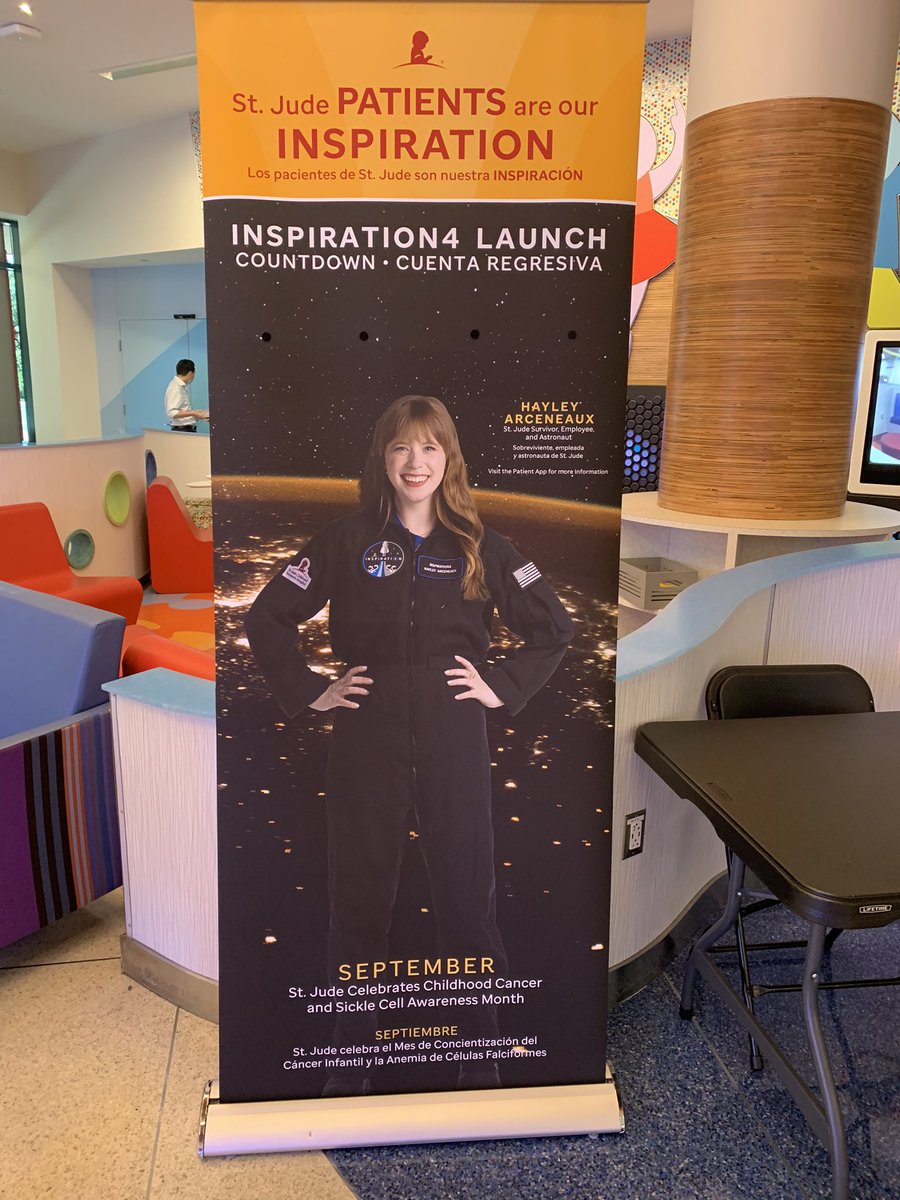 Welcome home! Our team joined in welcoming <a href="/ArceneauxHayley/">Hayley Arceneaux</a> back to campus today from her space adventure!  Hayley has been an incredible advocate for St. Jude patients.  Thank you to <a href="/inspiration4x/">Inspiration4</a> for raising &gt; $225M to further <a href="/StJudeResearch/">St. Jude Research</a>!@cyrineeliana