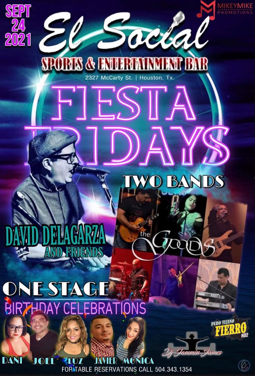_thegoodsrock's tweet photo. The Goods &amp; David Delagarza &amp; Friends, this Friday Night at El Social!!!
Don't Miss Out!!! https://t.co/Bbe44mwEKO