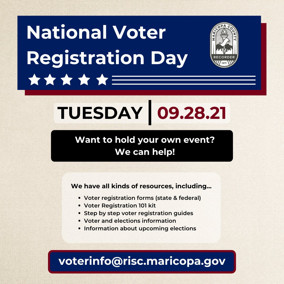 Maricopa County Recorder's Office on Twitter "Feel like holding your