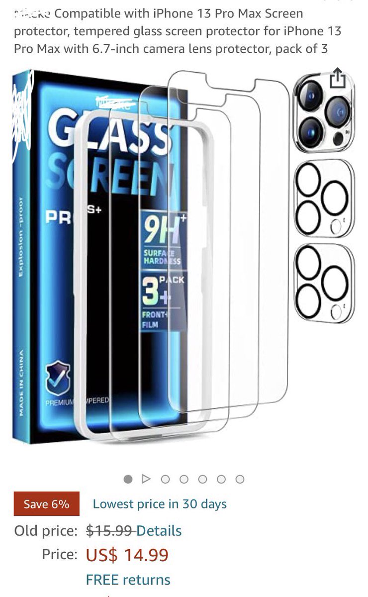 aennanoor's tweet photo. 💥US❤️‍🔥 iPhone 13pro /13pro max screen protector and clear case 
🔴No need review 🙅 
👉Refund after rating 
👉Interested dm me📲
.
#iPhone13 #iPhone13series #iPhone13Pro #iPhone13 #iPhone13ProMax #amazon #Amazon #Amazonreviews #amazonreviews #amazonr #amazonprime #amazonrating https://t.co/Ie48Cxg0A5