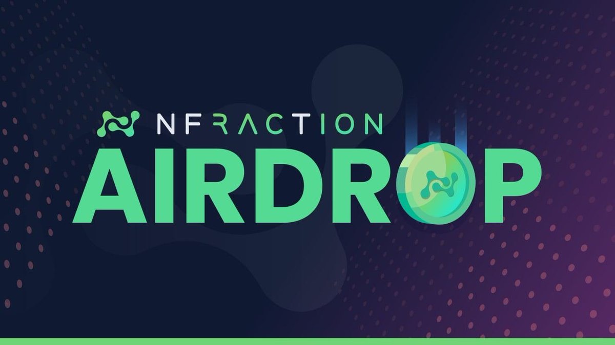 New airdrop: NFracTion (USDT)
Total Reward: 2,000 USDT
Rate: ⭐️⭐️⭐️⭐️⭐️
Winners: 900 Random &amp; Top 40 referrers
Distribution: within 5 days after airdrop ends

Bot Airdrop Link: t.me/NFraction_Bot

#Airdrop #Airdrops #Airdropinspector #NFracTion #USDT #Crypto #Bitcoin