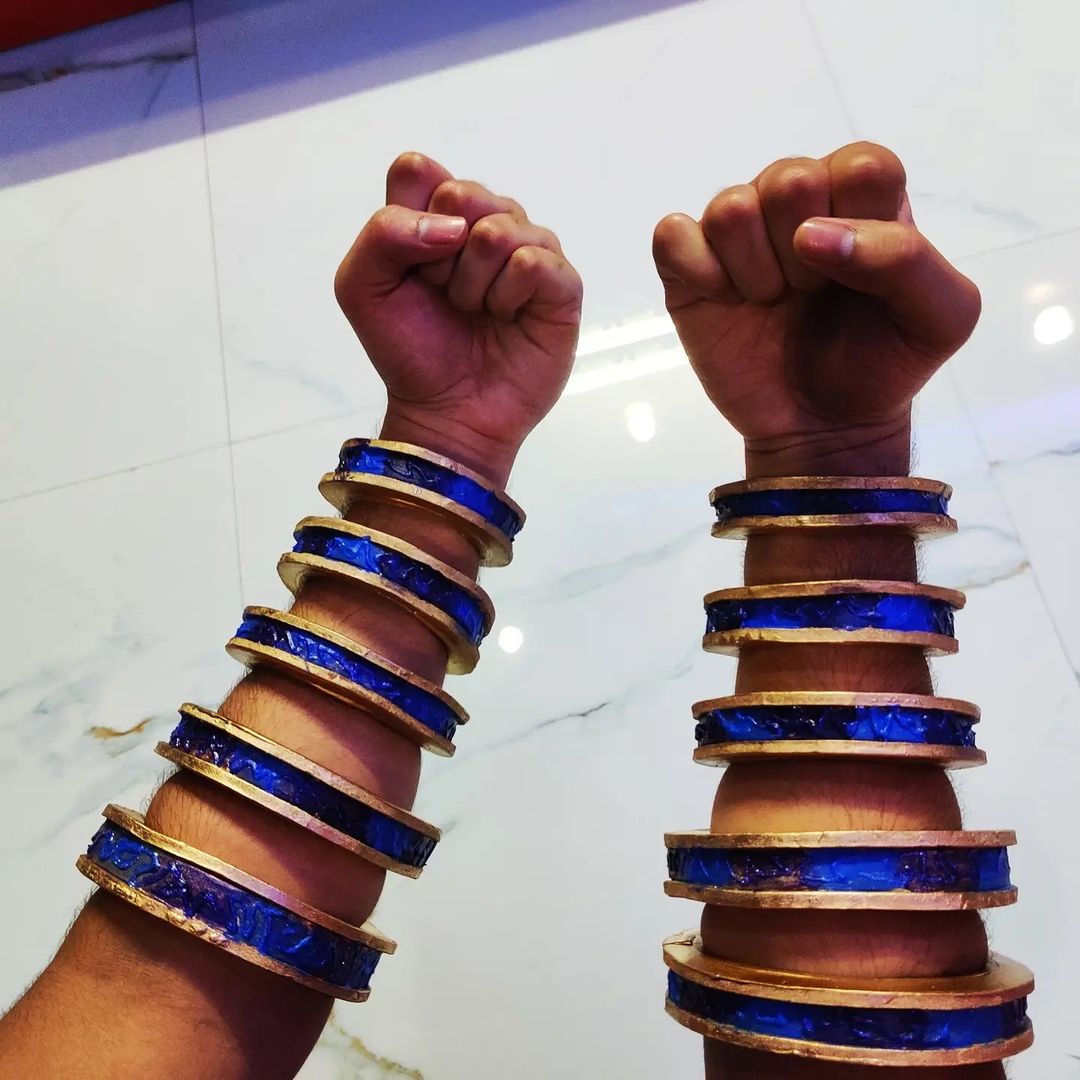 Marvel's tweet photo. Harness the power of the Ten Rings with these fans' DIY creations for the latest #MarvelMission! 💥 

Brandon Gregory
Merel Jansma
Gregory Enriquez
Sujain Aziz

See more here: https://t.co/SYO9gGu9mz https://t.co/2dPijKWklU