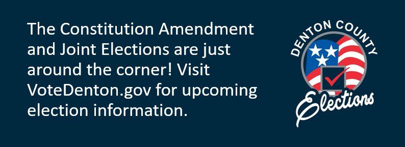 denton_vote's tweet photo. The November 2nd Constitutional Amendment and Joint Elections are coming up. 
You can find information about the upcoming election here:
https://t.co/iVpw9neqjW
To view your sample ballot and Election Day polling location, use our Voter Lookup Tool:
https://t.co/yu848EdcRS https://t.co/pqDPH8dbVw