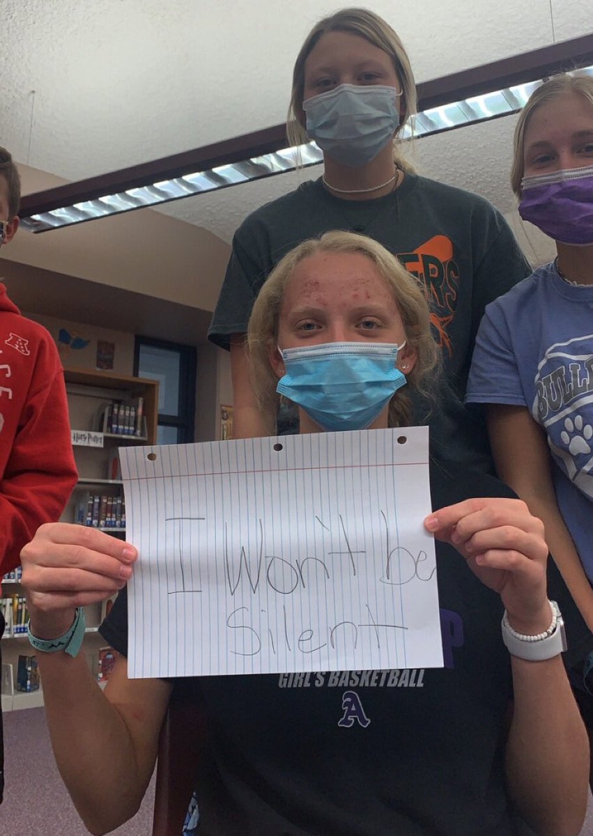 ArkCityMiddle's tweet image. After completing Sharon Draper’s  novel “Tears of a Tiger”, our 8th graders explored topics such as teen depression and suicide prevention.These ladies, along with many others, shared prevention messages on social media.  #sharondraper #SuicidePreventionMonth  #acmsrocks