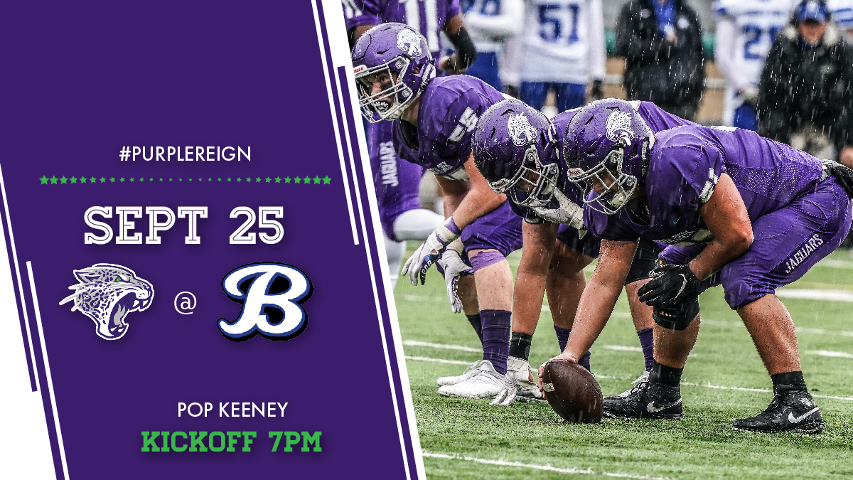 The Jaguars kickoff conference play against <a href="/BHSBlueTrain/">Bothell Football</a> this Saturday! Deck out in purple and pack the Pop! Don't miss the action. Subscribe to our YouTube Channel: bit.ly/3i1cAy3

#WelcometotheJungle #PurpleReign