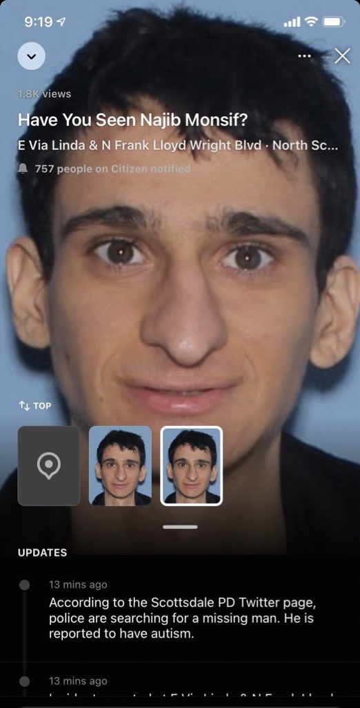 nickdenton33's tweet photo. My girlfriend’s brother went missing last night and still hasn’t been found. 
He has autism and left home without a phone or money.
He is 20 years old 6 feet tall, and was last seen wearing slippers.
Please contact me or the police if you have any information. https://t.co/Cr9QrOfNdN