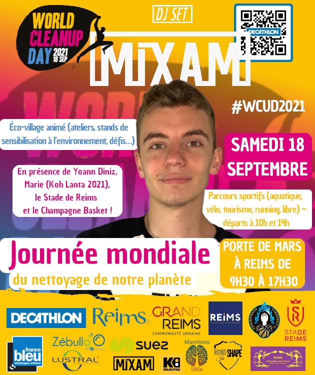 MIXAM1's tweet photo. 🇫🇷 🚨🚨🚨 Super excité de vous annoncer que je mixerai au ''World Clean Up Day'' @WCUDFrance ♻️
Samedi 18 Septembre à Reims🎉
Participer au plus grand rassemblement écologique pour notre planète 🌍
De nombreux guests seront présents @StadeDeReims (F) @ChampBasketOff ⚽🏀 https://t.co/tze9A64jXe