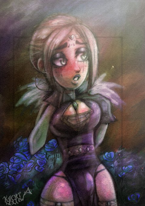 1 pic. Some beautifully cute portrait paintings for an upcoming animation done by @kurokihollow please