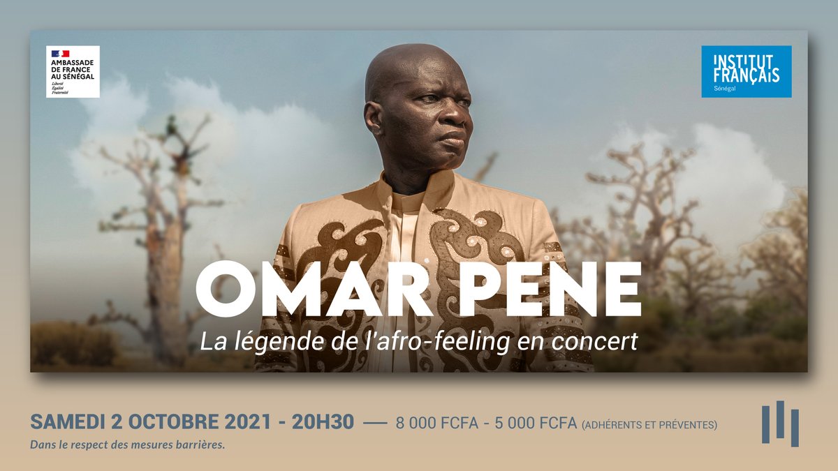 Omar__Pene's tweet photo. Salut les gars!!! Je vous donne RV le 02 Octobre à #L'Institut Français de Dakar. Ce sera un moment de communion avec les fans après un long moment d'absence dû à la situation sanitaire mondiale, mais surtout une occasion de vous présenter l'album #Climat en Live. https://t.co/qRaT4jJ0hH