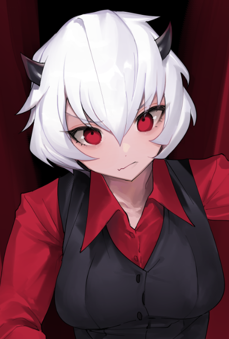 スケブ納品しました! Helltakerというゲームのマリーナちゃんです👿 時々目にするなあって思ってたけど海外のゲームなんですね ありがとうございました～! 