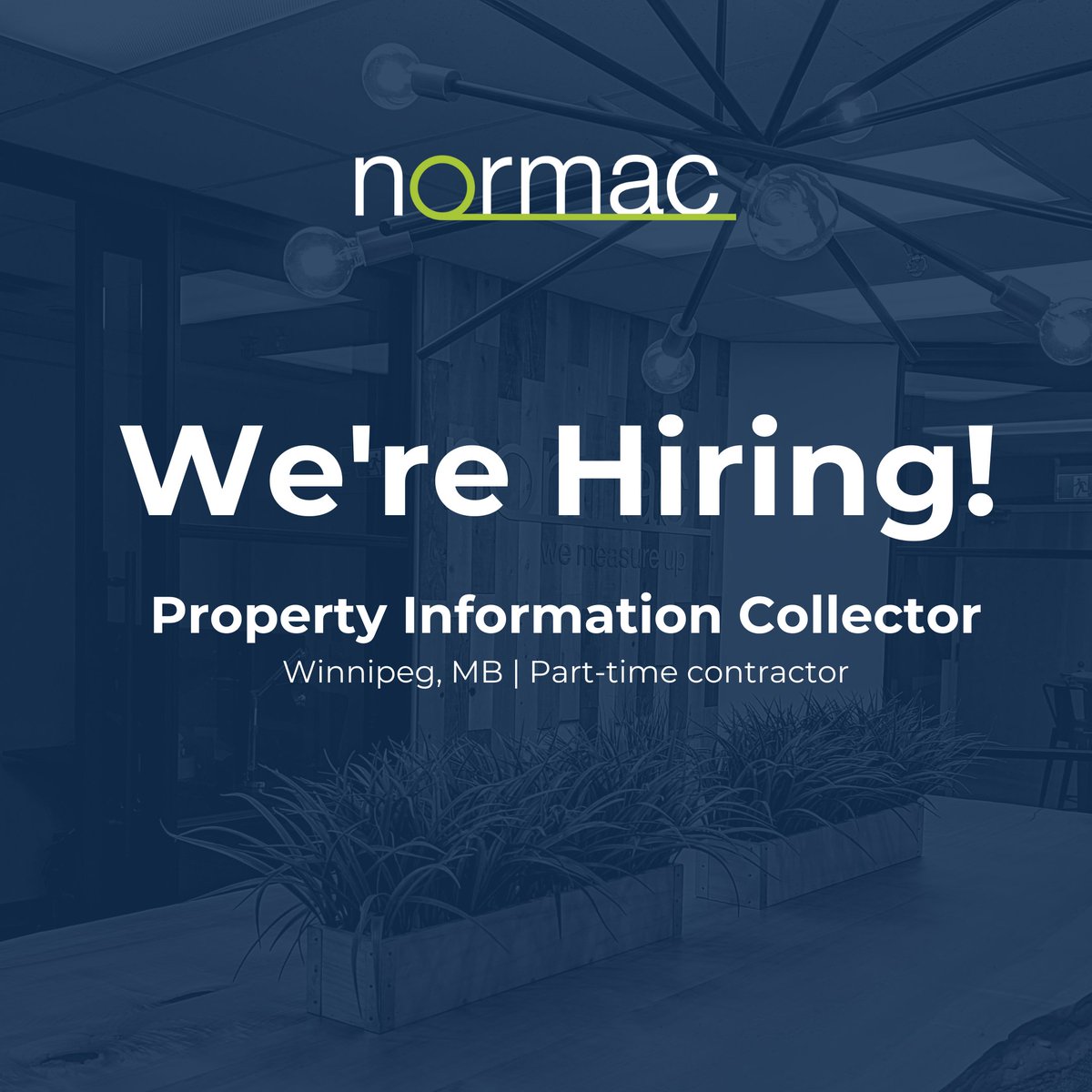 NormacOfficial's tweet photo. | We're hiring! |
Do you have a talent for detail, accuracy and insurance appraisals, and live in the Winnipeg area? You could be our perfect fit!
Apply today for our Property Information Collector position in Manitoba! Details in the link below.
https://t.co/tCBel6FoIa https://t.co/shL1khHE1j