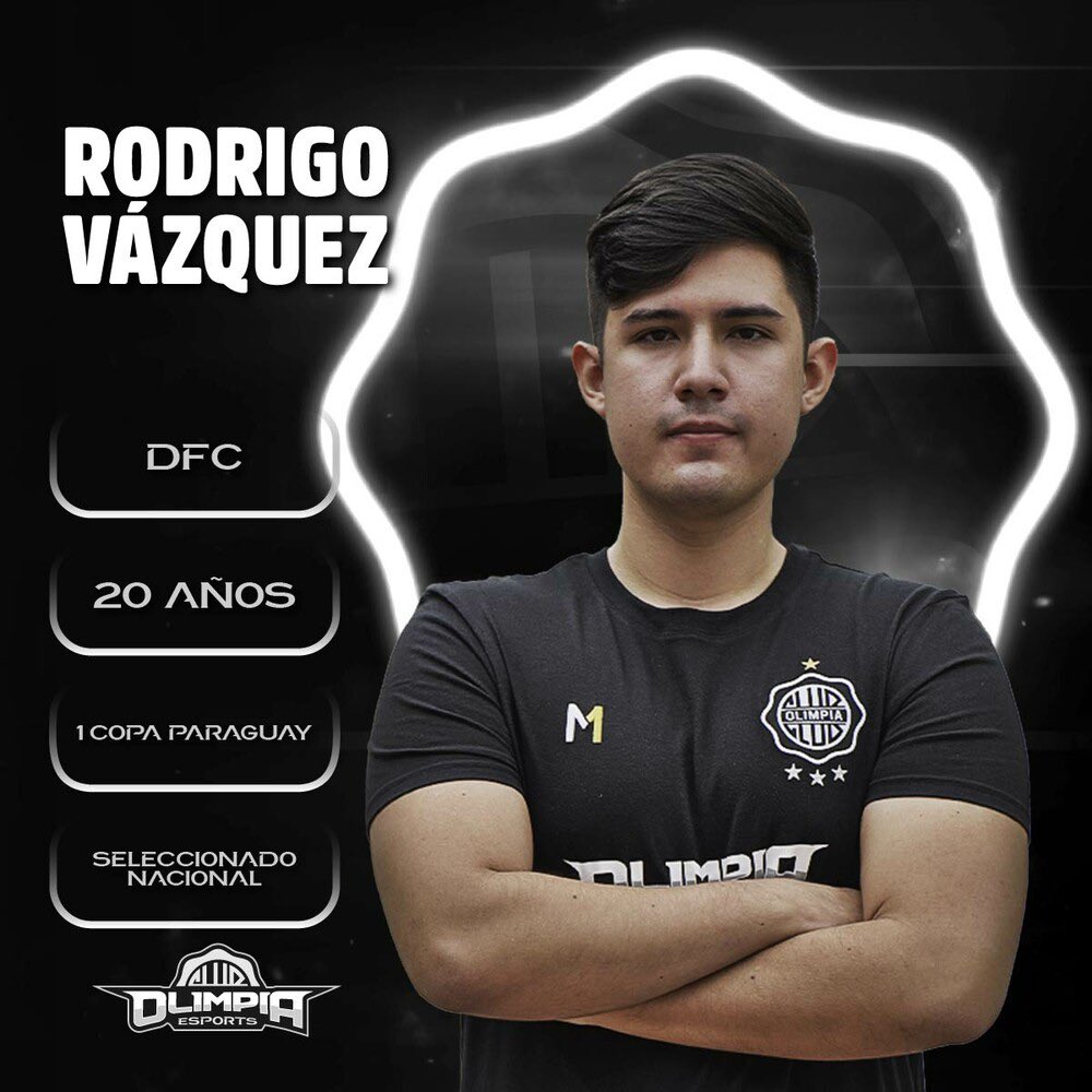 𝗣𝗥𝗘𝗦𝗘𝗡𝗧𝗔𝗠𝗢𝗦 a Rodrigo Vázquez como 𝑫𝒆𝒇𝒆𝒏𝒔𝒐𝒓 del plantel de #OlimpiaEsports.🔛

𝐵𝑢𝑒𝑛 𝑝𝑜𝑠𝑖𝑐𝑖𝑜𝑛𝑎𝑚𝑖𝑒𝑛𝑡𝑜 𝑦 𝑠𝑜𝑙𝑖𝑑𝑒𝑧 𝑒𝑛 𝑒𝑙 𝟷 𝑣𝑠. 𝟷. 👊 

¡Vamos por todo, equipo! 🎮⚽️
