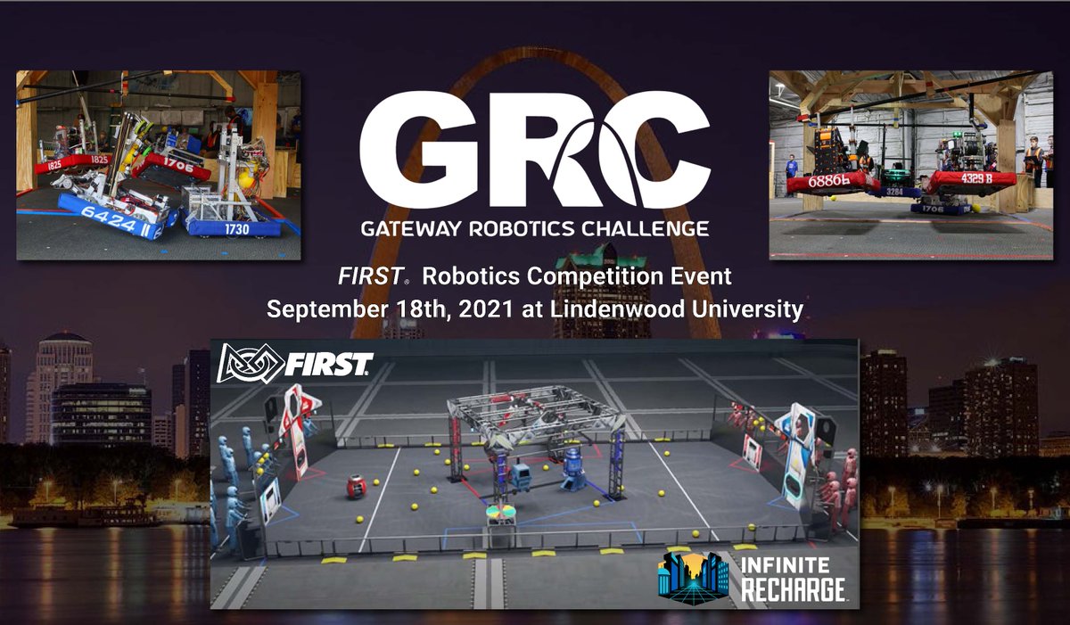Drivers, behind the lines. In 3... 2... 1... GO!

Join us this Saturday, September 18 at Lindenwood University's Hyland Arena to experience Infinite Recharge for the first time in St. Louis! Competition matches begin at 9 AM. Admission is free of charge. All are welcome!