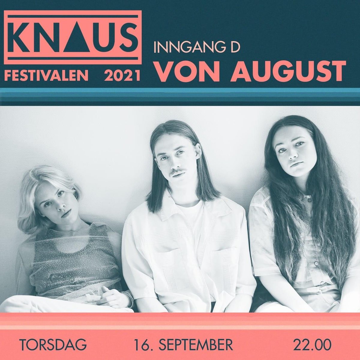Trondheim friends! Tonight Scandinavia’s best electronic trio play KNAUSFESTIVALEN 2021! And the best thing is - it’s free! They go on stage kl. 22 so make sure not to miss them!