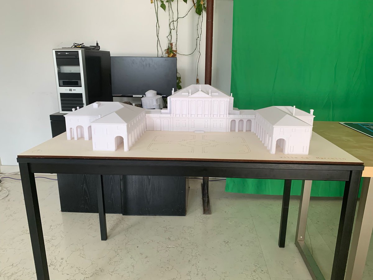 AllTourism4's tweet photo. Testing new services to improve accessibility: we are glad to share with you first pictures of the 3D model and of the tactile map of Villa Ca Marcello! Work in progress! https://t.co/3MeBwWvLkB