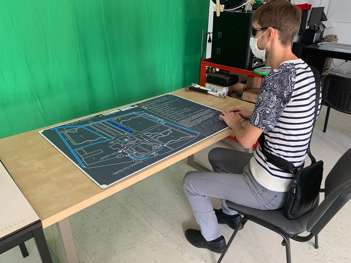 Testing new services to improve accessibility: we are glad to share with you first pictures of the 3D model and of the tactile map of Villa Ca Marcello! Work in progress!
