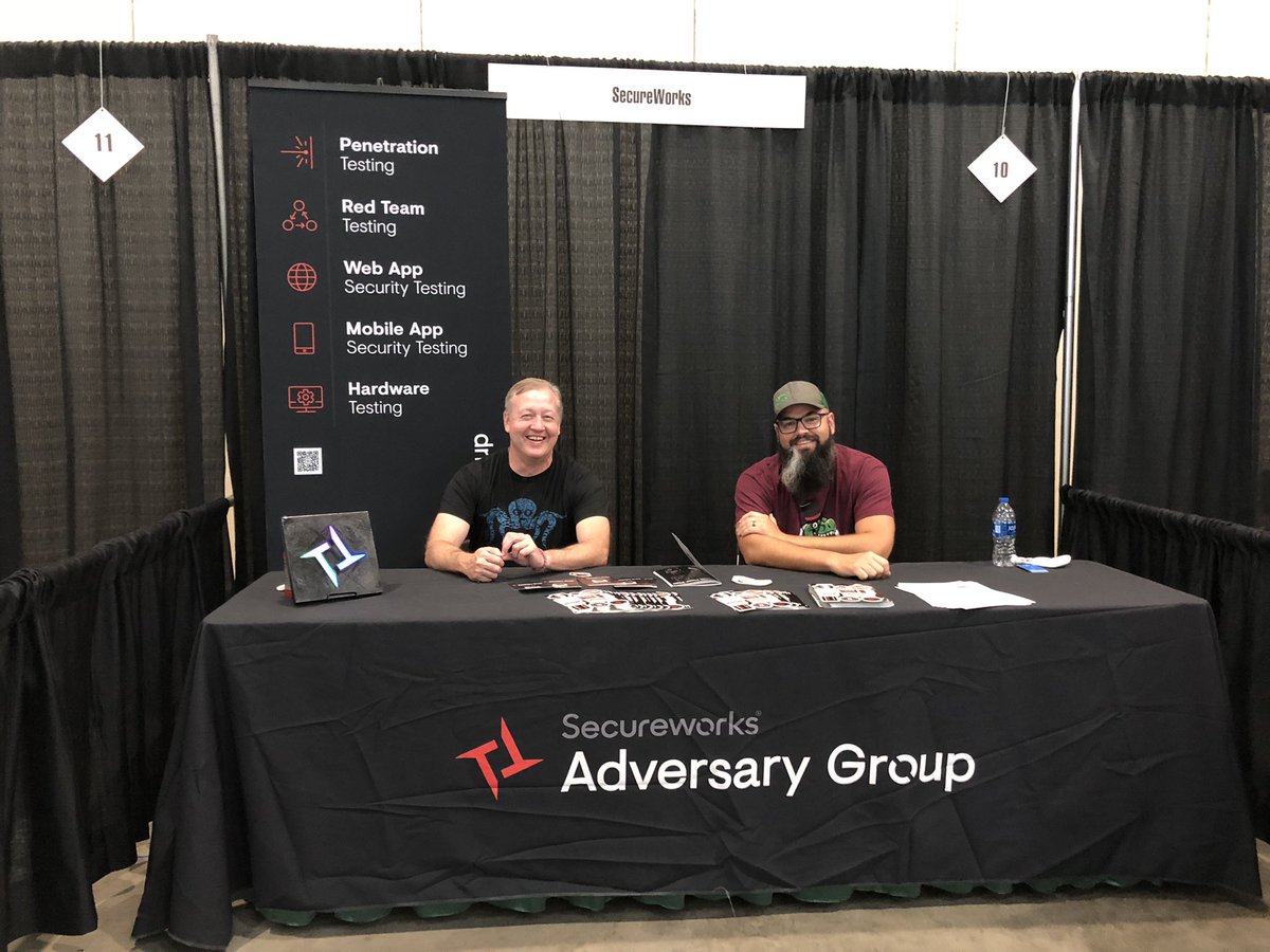 Tiger_Infosec's tweet image. Our first in person conference since March 2020!!!  Stop by our table and see what the Secureworks Adversary Group is up to these days. The first person to stop by and tell me the super secret password will get one of our challenge coins. #SwAG @Secureworks @GrrCON
