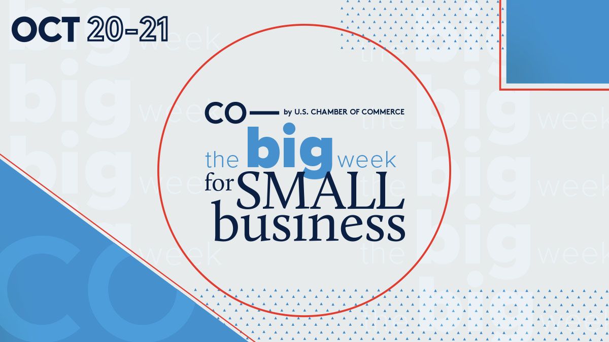 growwithco's tweet photo. The Big Week for Small Business is back, Oct. 20-21! Join us for two days of ultra-timely (&amp; always FREE) discussions and workshops for #SmallBusinessOwners! Get advice, learn new skills, ask questions and so much more!

Learn more &amp; register ➡️ https://t.co/8Dyd0haeIa https://t.co/VzBUZq4Oa6