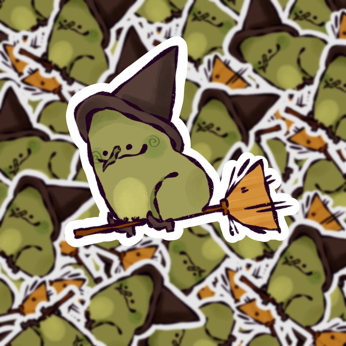 JustMips's tweet image. Some sticker designs for my upcoming Halloween launch!!! (The launch will be happening later this month but they’ll be Halloween froggos!)