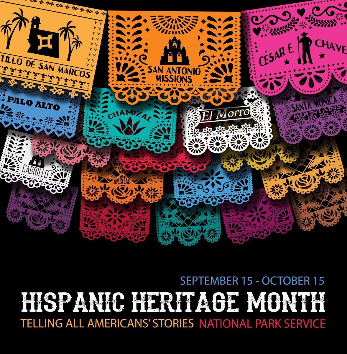 🌀 From Sept 15-Oct 15, join the conversation by sharing your own inspiration &amp; learning about Hispanic &amp; Latino heritage w/ #HispanicHeritageMonth &amp; #FindYourPark / #EncuentraTuParque!

➡️ nps.gov/subjects/npsce…

#NationalHispanicHeritageMonth #Hispanic #Latino #NPS #NPSYouth
