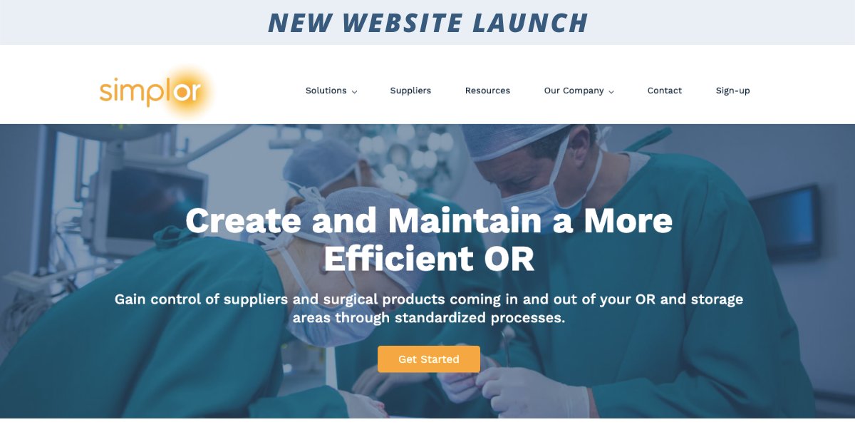 simplOR_'s tweet image. Big news! simplOR is thrilled to announce our newly redesigned website as part of the ongoing evolution of our organization's vision and brand. 

We encourage you all to explore our full range of innovative surgical inventory management services. 

simplor.com