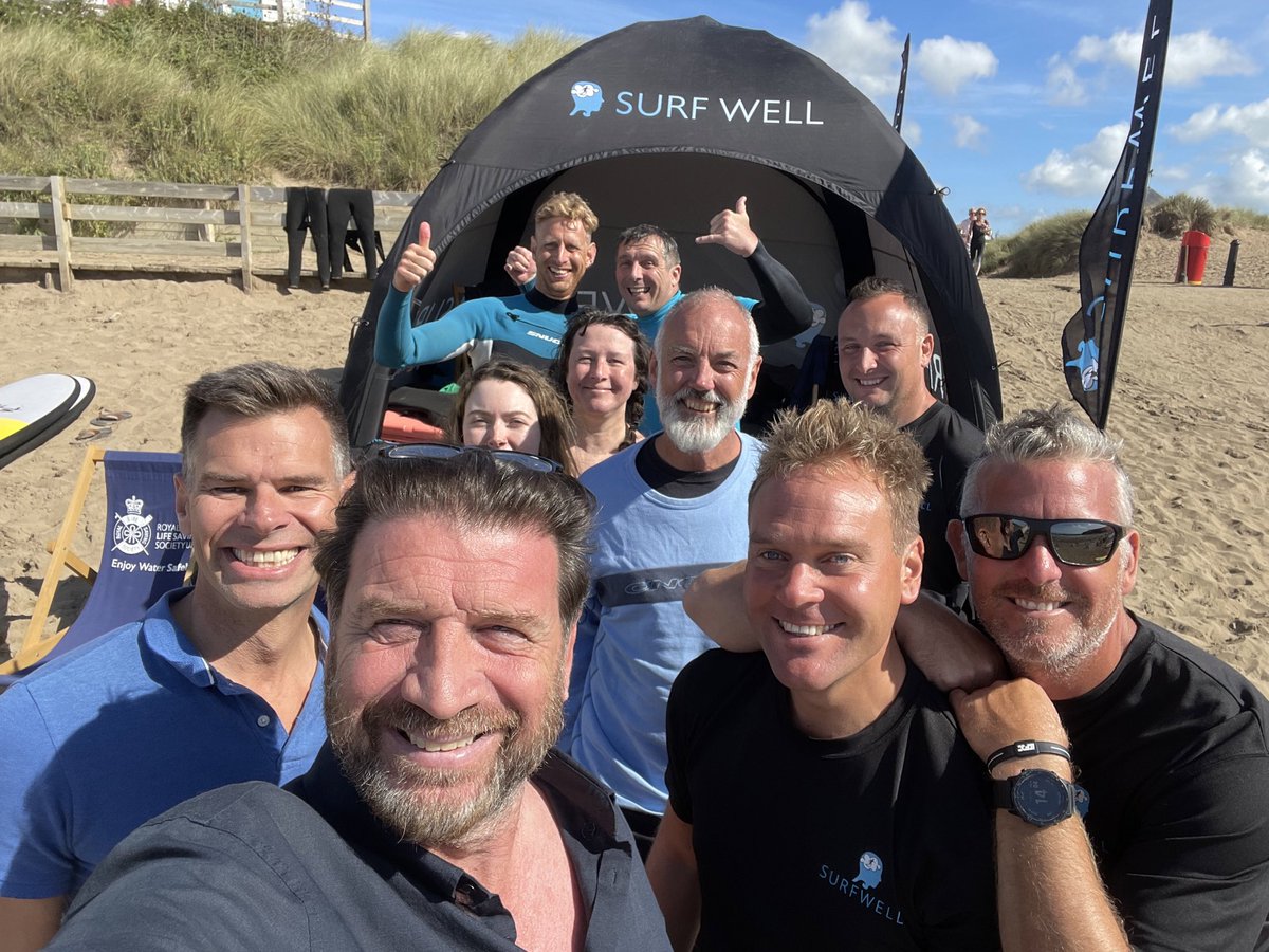 Great day visiting couple of organisations on Bude beach with @ex_arv_sgt <a href="/opsurfwell/">Surfwell</a> surf therapy project aimed at emergency responders supported by CC Shaun Sawyer
&amp; @blesma getting military veterans into the surf
Also good to meet Mike Dawe Bude council who is right behind it