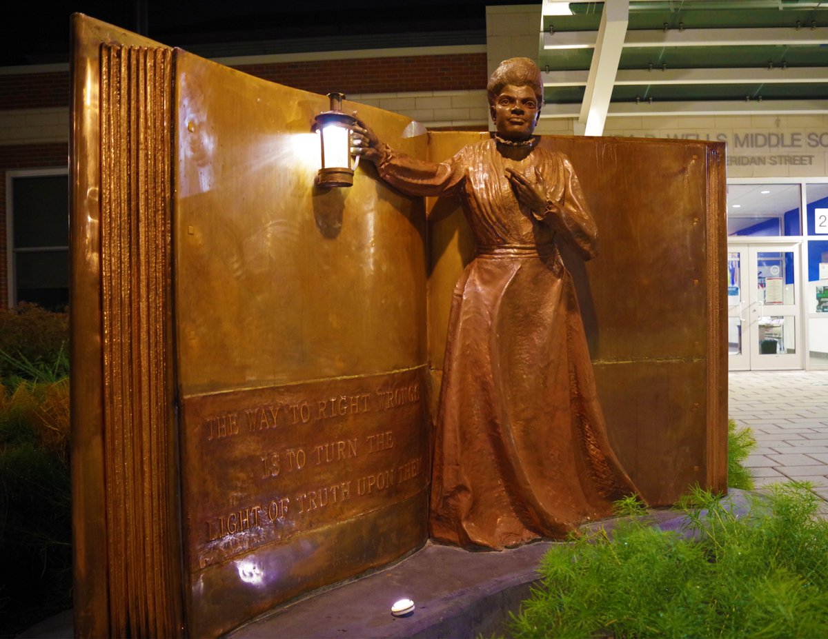 MichelleDuster's tweet photo. A statue of my great-grandmother #IdaBWells (by Ai Qiu Hopen) will be unveiled 9/16 at @IdaBWellsMS
in DC at 4:45pm ET. May her life & legacy inspire current & future generations. #DCDGS #PercentforArt #PercentforArtDC #DCArts #artfeature #artistspotlight https://t.co/jgOiskAH2m