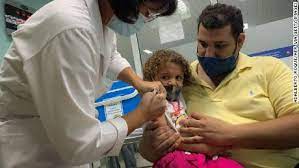 #CUBA: Cuba is seeking World Health Organization (WHO) approval of three COVID-19 vaccines, according to the state-run corporation that produces them, as it begins administering shots en masse to toddlers.