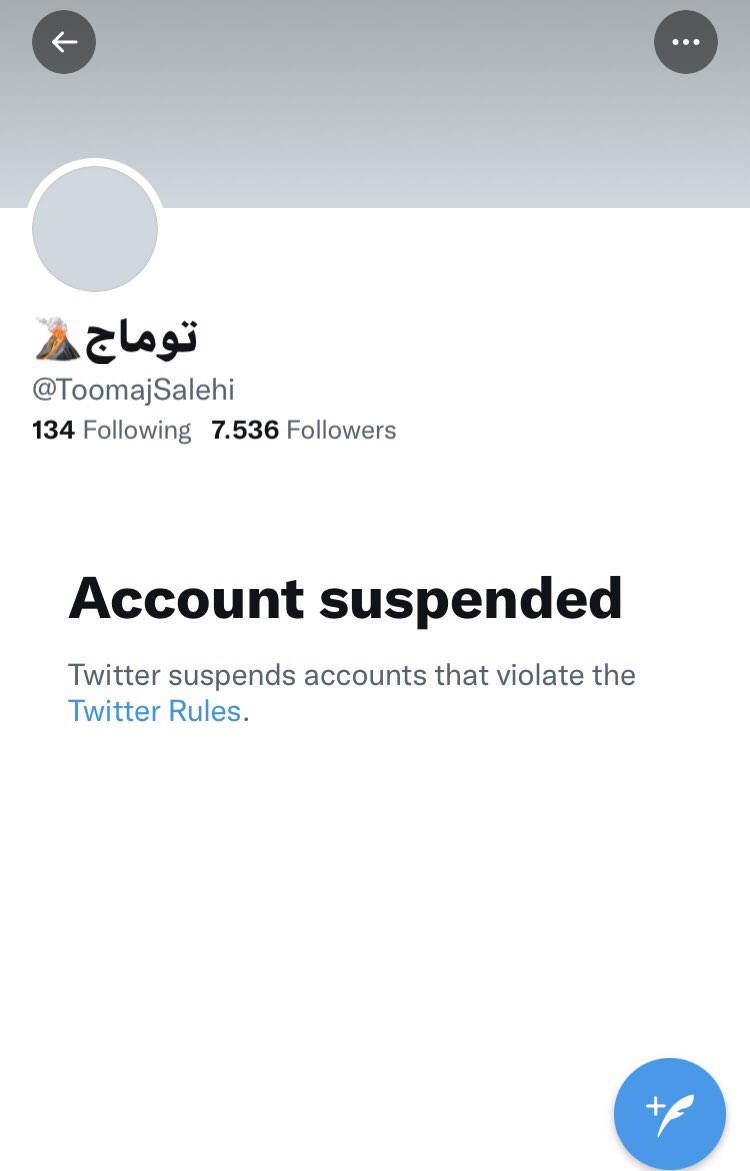 dariush_Zand's tweet photo. توییتر حساب #توماج_صالحی را به دلیل نقض قوانین می‌بندد ولی حساب مجاهد، سخنگوی گروه تروریستی طالبان همچنان فعال است!

دیکتاتور‌‌های نوین!
#FreeToomaj https://t.co/Iv0LvtEbjG