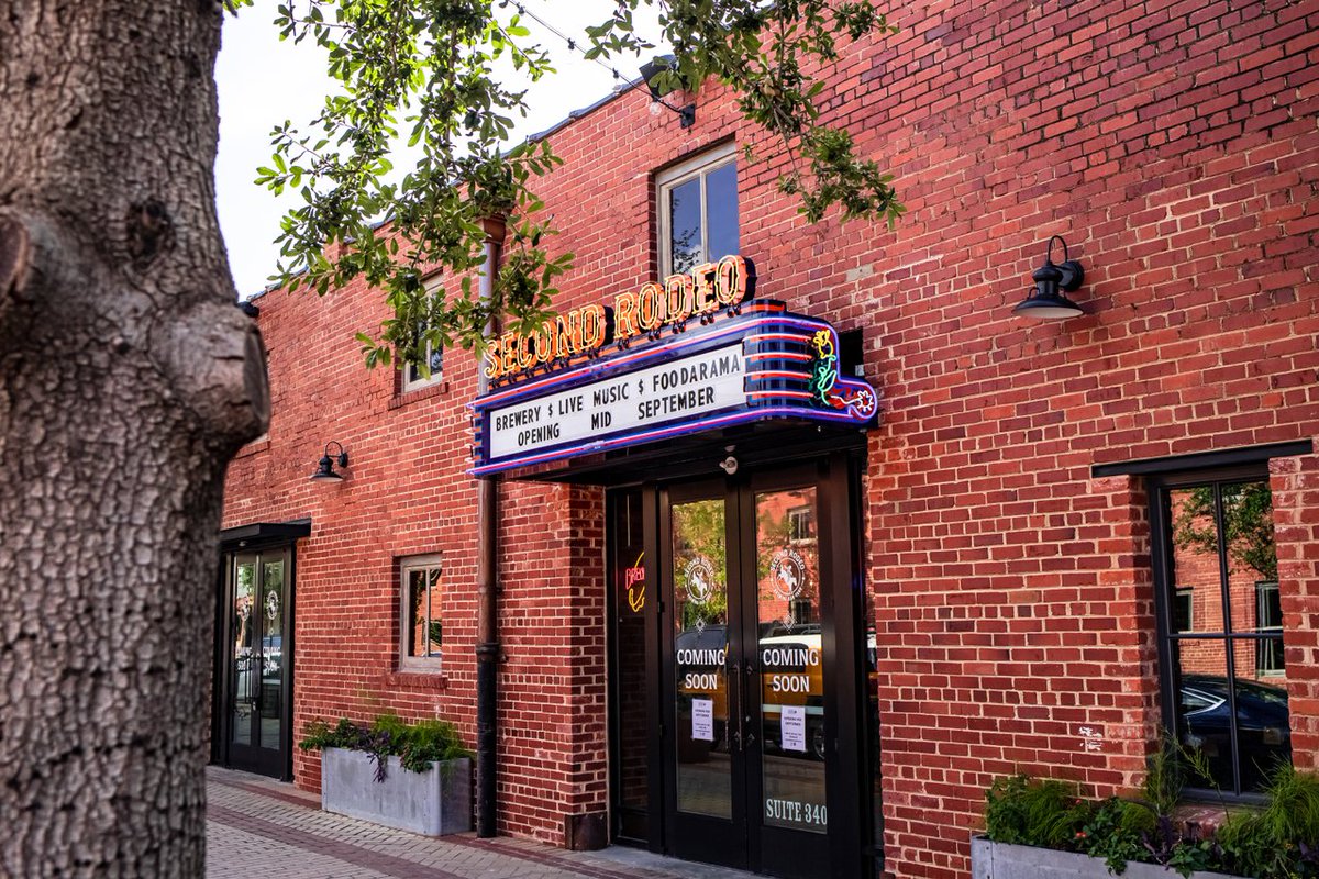 Cheers to this! 🍻 Second Rodeo Brewing opens TODAY in <a href="/MuleAlley/">Mule Alley</a>.