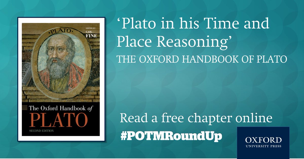 OUPPhilosophy's tweet photo. Another #philosopherOTM we are celebrating as part of our #POTMRoundUp is Plato. Explore this free chapter which situates Plato’s philosophizing and literary production in its historical context: https://t.co/3pTcHIRqBE https://t.co/S5duWlbMlI