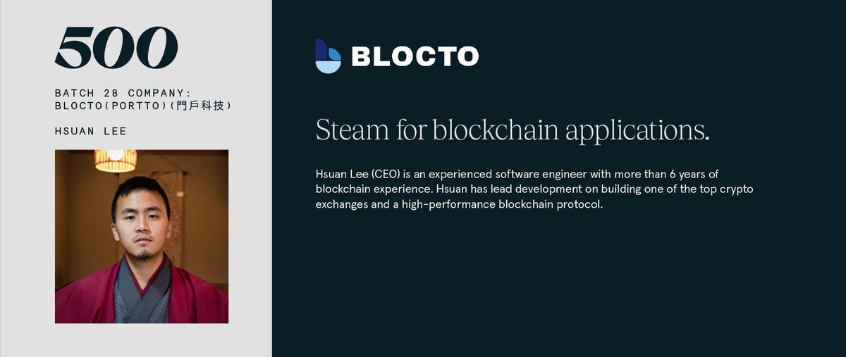 500GlobalVC's tweet image. @BloctoApp is presenting now at #500DigitalDemoDay! Blocto makes blockchain simple &amp;amp; accessible for everyone. Come see their pitch &amp;amp; read more about their mission through our founder highlights. #b28demoday

Watch now: bit.ly/3zbqVxz
Learn more: bit.ly/3zgGeVy