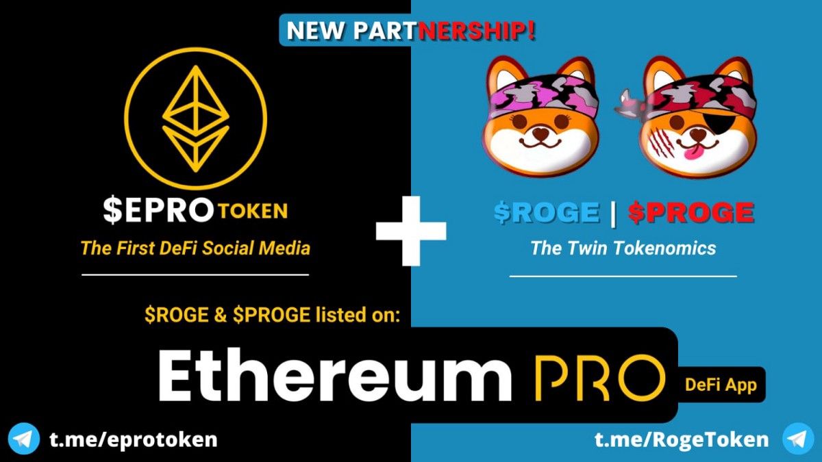 TwinTokenomics's tweet image. 🦊  $PROGE $ROGE 🦊 
Read our recent Medium article about our great partnership with Ethereum PRO $EPRO 
Join the twins today with unique #Tokenomics and #StrongerTogether 
#PROGE #ROGE #TwinTokens #RogueDoge #ProjectX #AltCoins @eprotoken
buff.ly/3Epc1aP