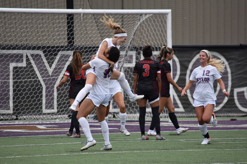 TaylorWsoccer's tweet photo. Special thanks to Taylor Football for their loud, crazy, and very much appreciated support last night. #TUTogether @taylor_football https://t.co/2eppy4tHNH