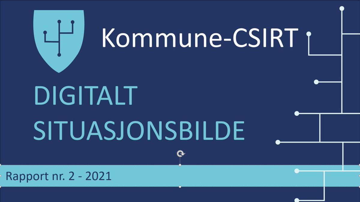 I dag 16. september lanserer Kommune-CSIRT sitt periodiske digitale situasjonsbilde. Dette er den fjerde rapporten fra Kommune-CSIRT om sikkerhet i det digitale domenet, og dekker perioden fra april til september 2021.
kommunecsirt.no/nyheter-og-art…