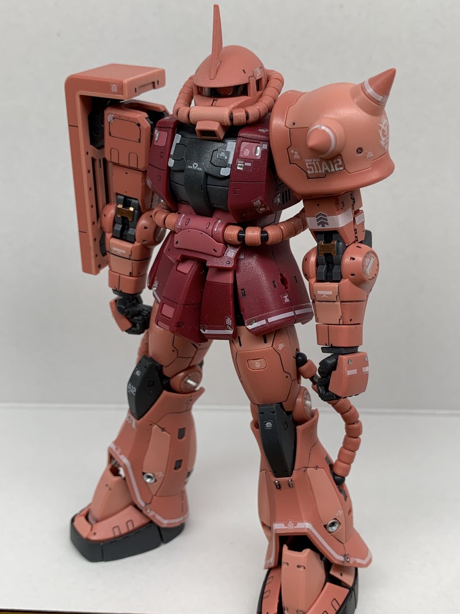 RG ザク II シャア専用 本体から武器までキャンディ塗装 RG ザク II シャア専用 本体から武器までキャンディ塗装