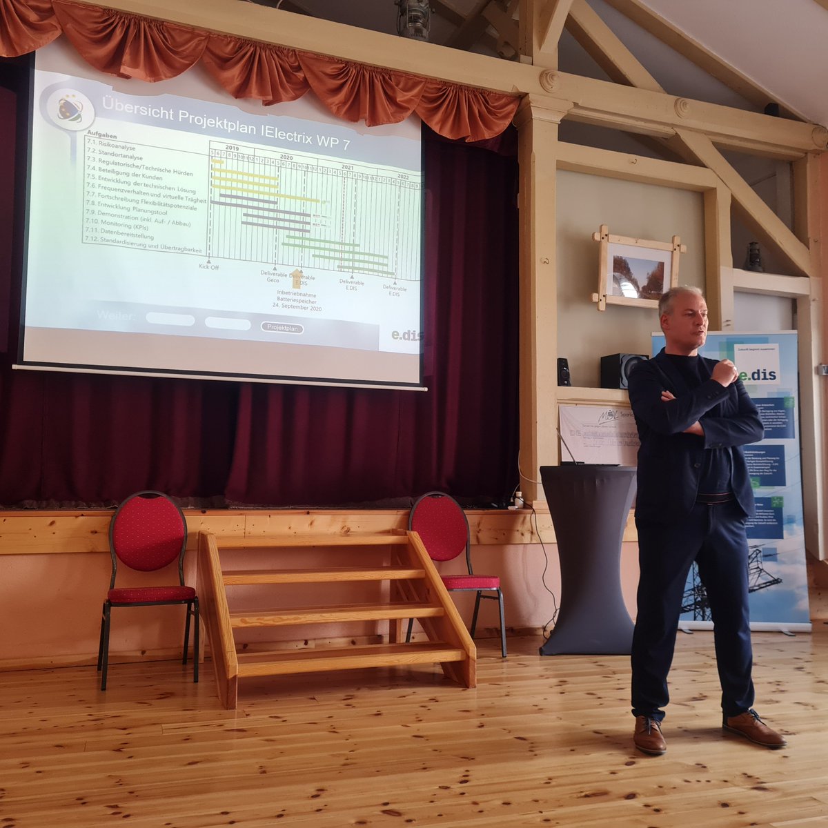 Ielectrix_H2020's tweet photo. @EDIS_AG presented the concept of moew.e (mobile energy with E.DIS) and IElectrix for mayors and community representatives in the district of Märkisch-Oderland, in Brandenburg, Germany. @innovation_eon @EU_Commission @EUClimateAction @EON_SE_en #localenergycommunity #EUGreenDeal https://t.co/dzfY9mH2Hq