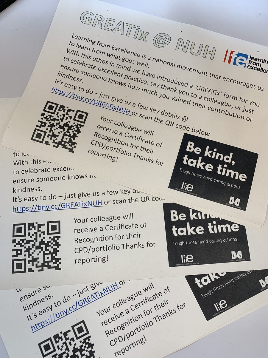 Look out for these going up around <a href="/NUH_AcuteMed/">NUH Acute Medicine</a> areas this week. A chance for staff to identify teams and individuals delivering excellence. <a href="/NUHMedicine/">NUH Medicine</a> <a href="/doctorTmrsC/">Hannah</a> @NUHAMACP <a href="/joharvey66/">Jo-Anne Harvey</a> <a href="/rachelbird75/">Rachel Bird</a> @TomWebbB3
