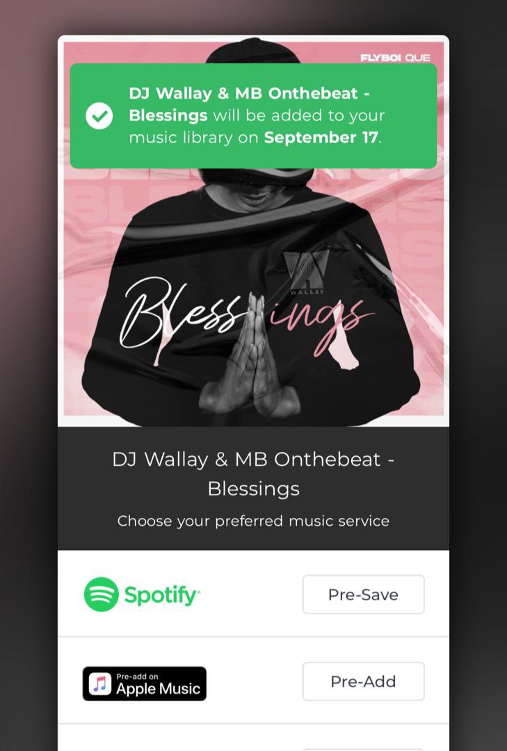 JusWallay's tweet photo. Good Afternoon 🙏🏾
You can pre-order “BLESSINGS” using the link below so it’s automatically downloaded to your music library on Friday 17 September 2021
https://t.co/ccX5bsH2GX
Letssss gooo!
#BLESSINGS🙏🏾
#DFTA https://t.co/XNkKKfEtJm