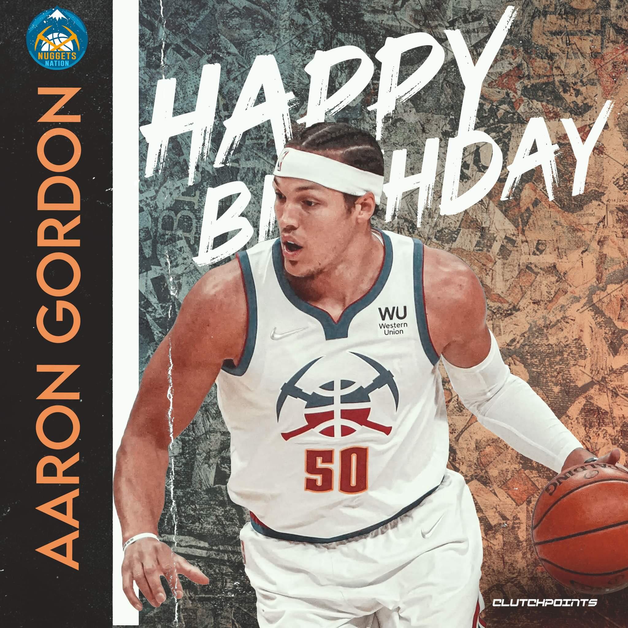 Join Nuggets Nation in greeting Aaron Gordon with a happy 26th birthday!  