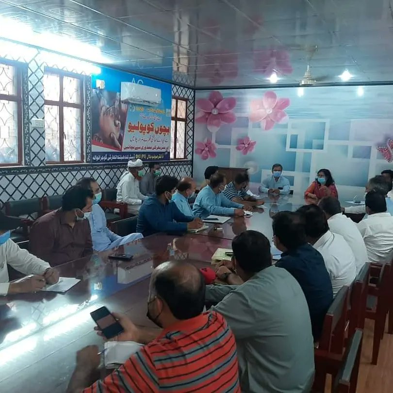 DistrictHealth8's tweet photo. Dr. Sofia Bilal DHO (PS) chaired DPCR members meeting regarding microplan preparation of MR campaign. 

#PakFightPolio
#healthiswealth 
#DHAGRW
#SMTDCGrw https://t.co/IdxjfGxfqg