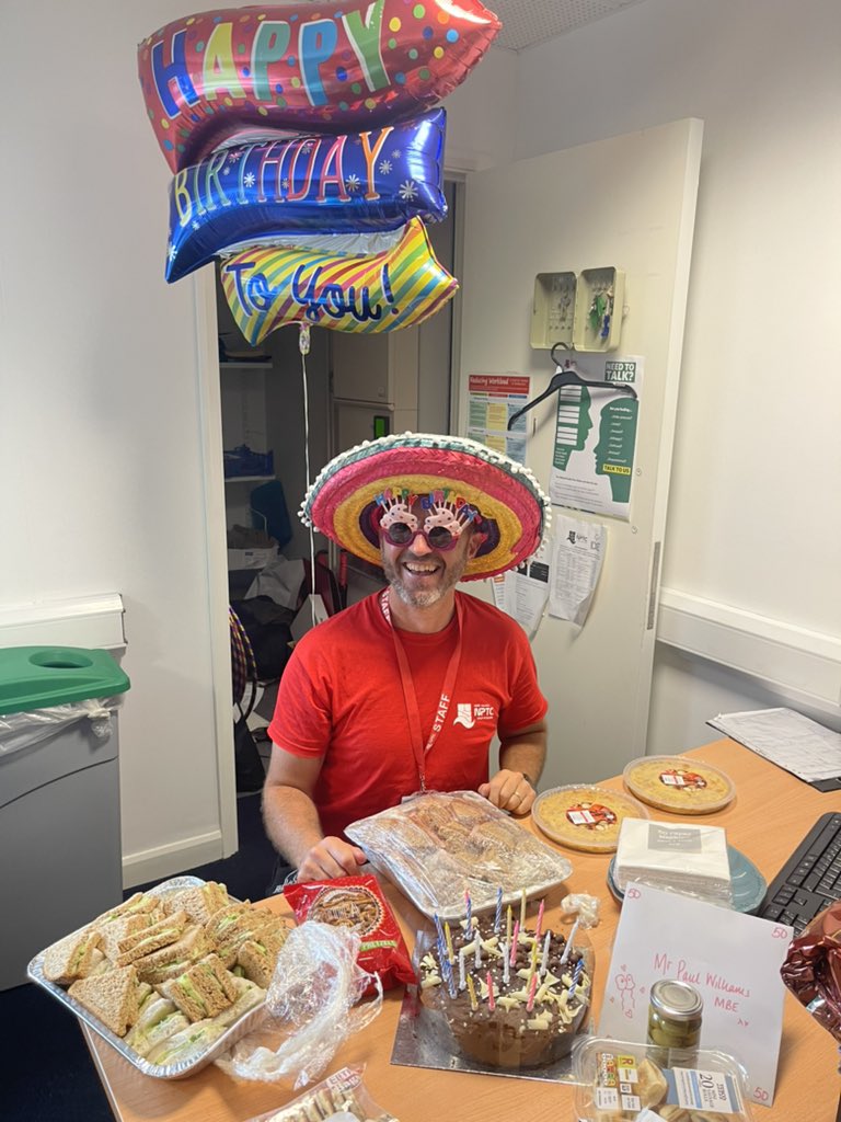 Happy 50th Birthday to the LEGEND of Neath Port Talbot College Paul Williams    