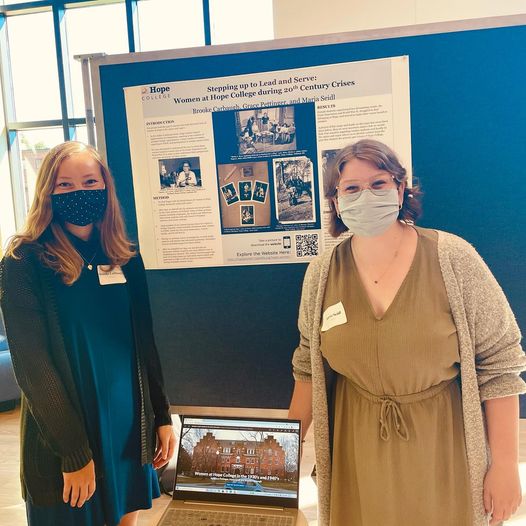Congrats again to Maria Seidl, Brooke Carbaugh, and Grace Pettinger for their summer research! Their work covered women at Hope in the 20th Century and was overseen by Dr. Lauren Janes.