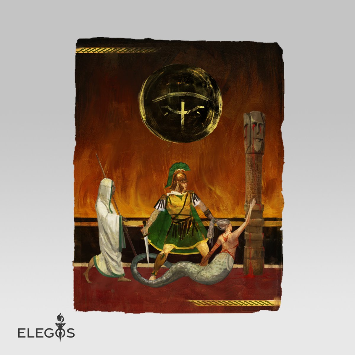 ElegosGame's tweet photo. 🖼️ Just some of the paintings that will be hanging in the great halls of Alexander's Villa #gamedev #indiedev #conceptart #illustration https://t.co/OoWppvr7N1