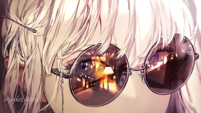 「眼鏡 髪飾り」のTwitter画像/イラスト(人気順)