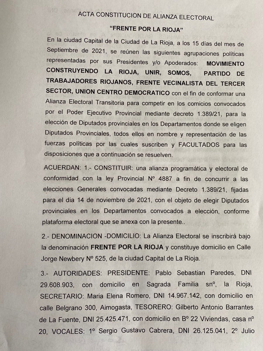 uriasavilac's tweet photo. Se conformó un frente Provincial “Frente Por La Rioja” con la alianza de 6 partidos. https://t.co/sKVDXEbE7d