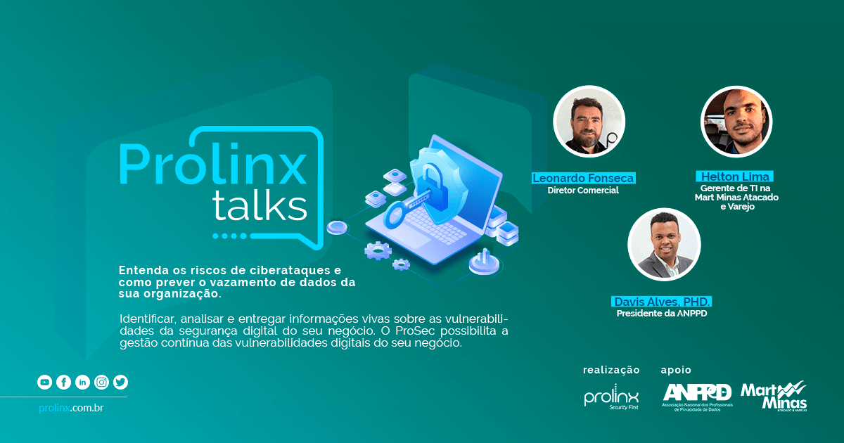 prolinxTI's tweet photo. Confira aqui mais uma edição do Prolinx Talks, nesse vídeo iremos entender os riscos de ciberataques e como prever o vazamento de dados da sua organização.

Assista o vídeo → https://t.co/EJroJ0Mk5g

#Ciberataques #ANPPD #Prolinx https://t.co/x1qGzjWYz6