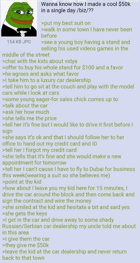 Greentexterr's tweet photo. Anon beats the system #greentext https://t.co/T4vPbhGD1C