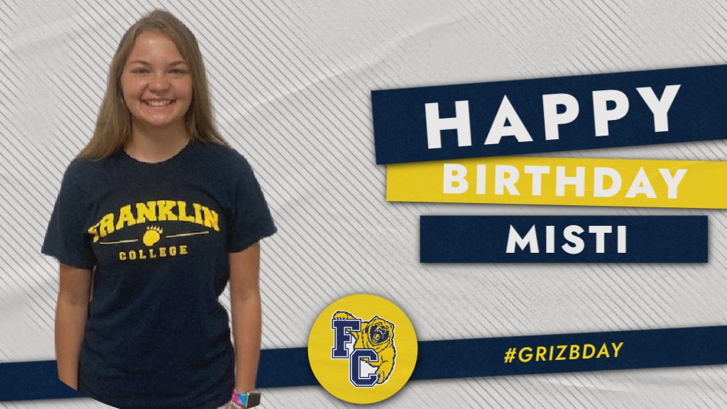 Wishing the happiest of birthdays to freshman guard Misti Kimberlin!!  If you see her today, give her a birthday high five! #TEAMGriz #GrizBday